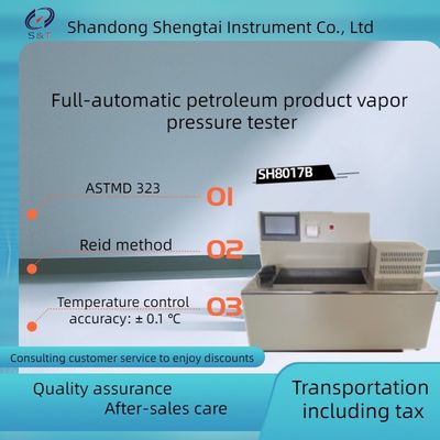 ASTMD323 Fully Auto Petroleum Products Saturated Vapor Pressure Tester Reid Method