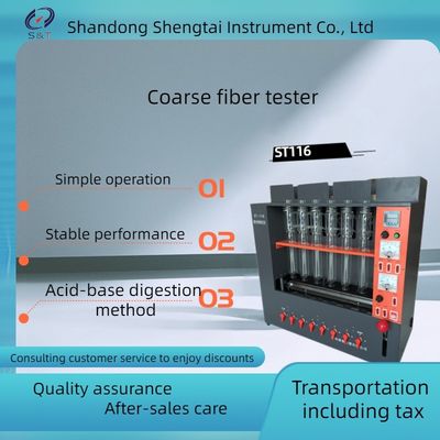Crude Fiber Tester Acid Alkali Digestion Method 6 Samples Feed Testing