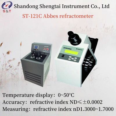 Temp Display 0~50°C Abbes Refractometer Refractive Index Tester sugar detection