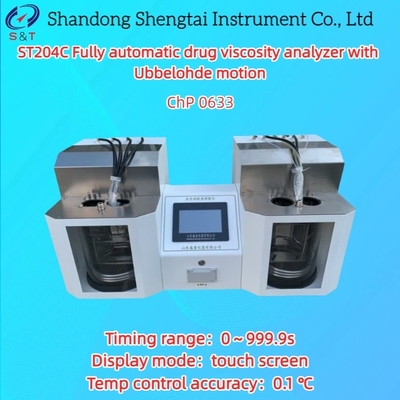 Fully Automatic Kinematic Viscometer with 0.1℃ Accuracy and 0.6-17000mm²/s Range for Drug Viscosity Analysis