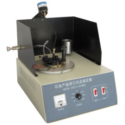 Manual Closed Cup Flash Point Tester Heating 1-12 ℃/Min Diesel Thermal Oil ASTMD 93