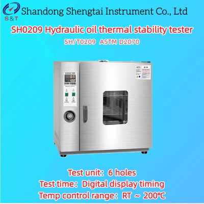 6 Holes Hydraulic Oil Thermal Stability Tester RT ～ 200℃ A1-3 Aluminum Ingot ASTM D2070