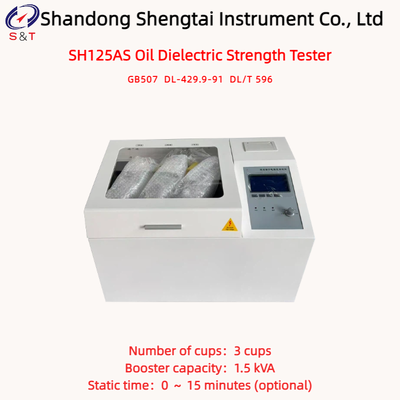 3 Cups Voltage Breakdown Tester Output Voltage 0 ～ 80KV Booster 1.5 KVA DL-429.9-91