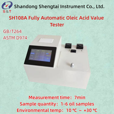 Tester de valor del ácido oleico totalmente automático ASTM D974 1-6 Muestras de aceite Precisión ± 0,005 mgKOH/G