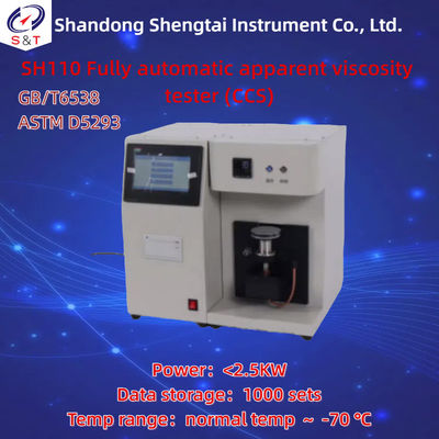 Tester de viscosidad aparente totalmente automático ASTM D5293 Almacén de datos de aceite de motor 1000 juegos