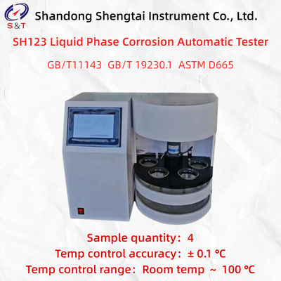 Probador automático de corrosión en fase líquida SH123, 4 muestras, sensor PT100, ASTM D665