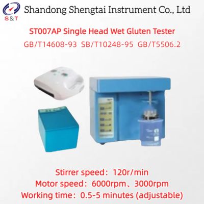 Single Head Wet Gluten Tester speed 120rpm traffic 50 - 54ml/min GB/T14608-93