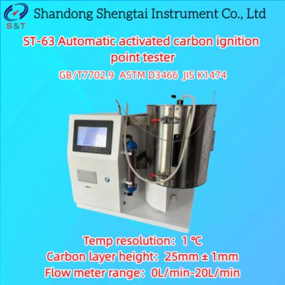 Prueba automática del punto de ignición por carbón activado RT ¢ 800 °C Pantalla táctil ASTM D3466