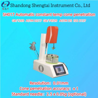 Penetración cónica automática a temperatura constante 0 - 700CPT para lodos refractarios ASTM D217