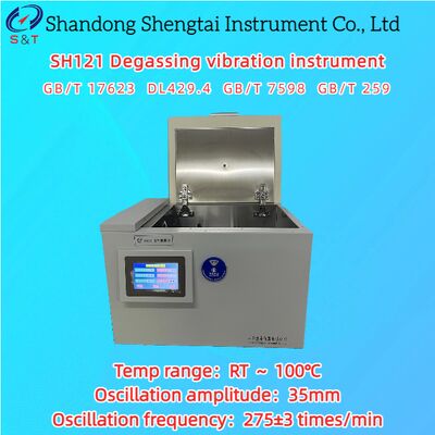 Instrumento de vibración de desgasificación RT     100 °C Método colorimétrico Amplitud 35 mm GB/T 17623