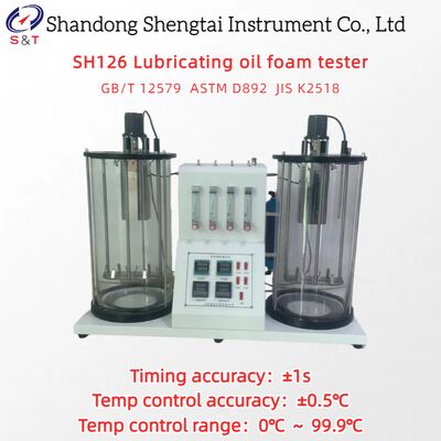 Probador de espuma de aceite para engranajes cerrado 0℃ ～ 99.9℃ Flujo 16 ～ 160ml/Min Cronometraje ±1s ASTM D892