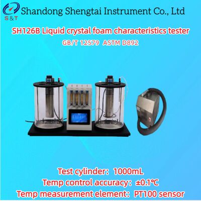 Probador de características de espuma de cristal líquido para bañera 2 5 ～ 100℃ Sensor PT100 ASTM D892