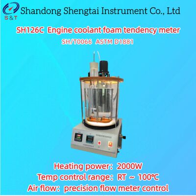 Medidor de Tendencia a la Formación de Espuma del Refrigerante del Motor RT ~ 100℃ Temporización Automática ASTM D1881