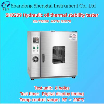 Probador de estabilidad térmica de aceite hidráulico de 6 orificios RT ~ 200°C A1-3 Lingote de aluminio ASTM D2070