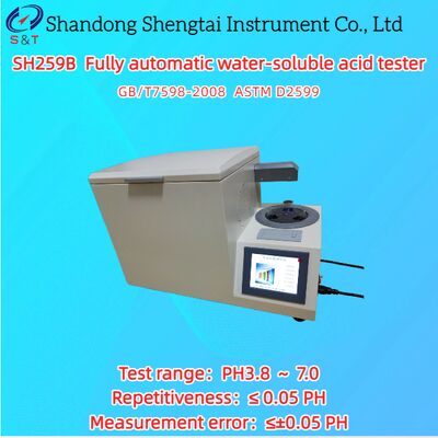 Probador de ácido soluble en agua totalmente automático PH3.8 ～ 7.0 Método colorimétrico ASTM D2599