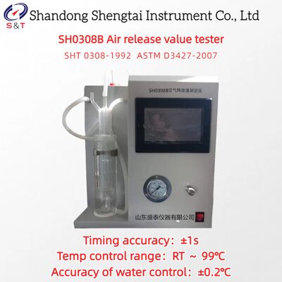 Pruebador de valor de liberación de aire RT 99°C Pantalla táctil de 7 pulgadas Tiempo 0 - 99min ASTM D3427