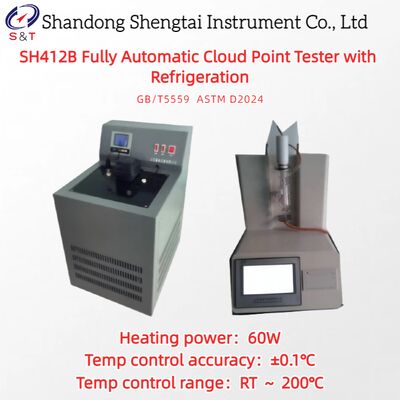 Fully Automatic Cloud Point Tester With Refrigeration 0 - 200 ℃ Photoelectric Sensor ASTM D2024