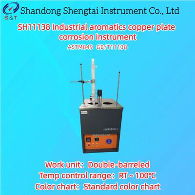 Instrumento de corrosión de placas de cobre con doble cañón para productos industriales aromáticos RT100°C ASTM D849