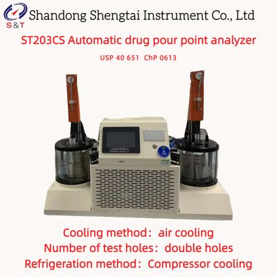Analista automático de punto de vertido de fármacos con dos orificios -10 °C +170 °C