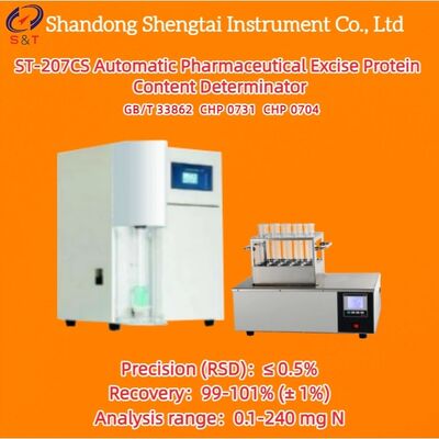 Analizador Automático de Contenido de Proteína de Celulosa Microcristalina 0.1 - 240mgN Kjeldahl GB/T 33862
