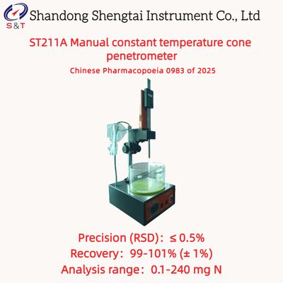 Medidor de Penetración de Cono de Temperatura Constante Manual de Lanolina Mide 0 - 70mm ST211A