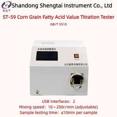 Tester de titulación de los valores de ácidos grasos de grano de maíz 0 - 300 mg KOH/100 g Puertos USB dobles GB/T 5510