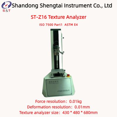 Gel Elasticity Texture Analyzer Test Speed 1-1000mm/Min Corn Hardness ASTM E4