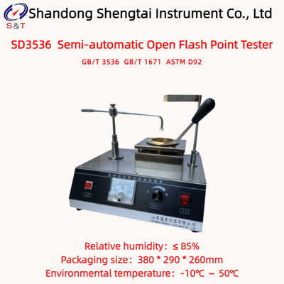 Diesel Fuel Semi-Automatic Open Flash Point Tester Cleveland Open Cup ASTM D92