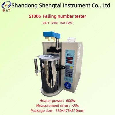 ST006 Medidor de índice de caída para granos y harinas Potencia de calentamiento 600W Modo Hagberg-Perten ISO 3093