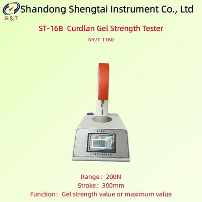 Tester de resistencia del gel Curdlan Medida 200N Panel de control de PVC Velocidad de ensayo 0,5 500 mm/min GB 28304