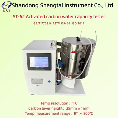 Analisador de capacidad de agua de carbono activado RT ¥ 800°C Capa de carbono Altura 25 ± 1 mm ASTM D3466