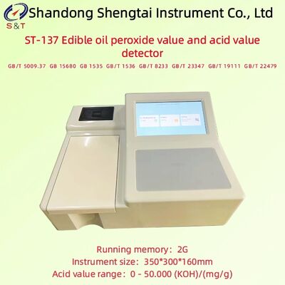 Detector de valor de ácido y peróxido de aceite comestible, rango de valor de ácido 0 - 50.000 (KOH)/(Mg/G) GB/T 5009.37